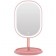 Дзеркало овальне з LED підсвічуванням для макіяжу (Рожевий) (W-38)