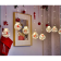 Новогодняя LED гирлянда «Дед мороз» 10 шаров 3M*1.5 метра RGB