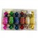 Ёлочные игрушки "Конфетки" с рисунком,6 шт, 6 цветов,12 см, проз. коробка