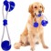 Іграшка для собак канат на присосці з м'ячем (WM-60) (100)