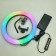 Кольцевая разноцветная селфи-лампа Led MJ33 RGB 6 цветов с держателем диаметром 33 см