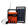 Фонарь - Power Bank, радио-блютуз с солнечной панелью 9V 3W + 3 лампочки EP-371B / Мощный фонарик аварийный