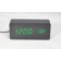Настольные часы VST-862-4 с будильником и ярко-зеленой подсветкой/датчиком темп/дата дерев. брусок