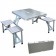 Алюмінієвий стіл для розкладної пікніка з 4 стільцями