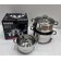 Набір посуду з нержавіючої сталі BONOO BN-5002, 6 предметів