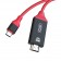 HDMI-перехідник XO (GB005) cable 2M type-c to HDMI 4K червоний/чорний