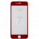 Защитное стекло(NP) 4D/5D iPhone 7 Plus красный