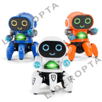 Танцюючий робот-іграшка, електричний мультяшний робот із шістьма кігтями ZR142