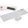 Бездротовий комплект клавіатура+мишка XO KB-02 (білий)