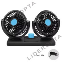 Вентилятор компактный мини в машину ДВОЙНОЙ Dual head fan