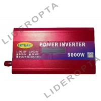 Перетворювач напруги з 12V/24V→220V (5000W) LCD SMART