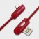 USB cable XO Lightning (NB38) Audio transpose красный