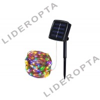 Гирлянда Капля росы (SFK-15) RGB цвет с солнечной панелью 10m/100led