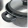 Набір посуду гранітне покриття з силіконовими кришками (8 предметів) Higher Kitchen НК-325 (Чорний)