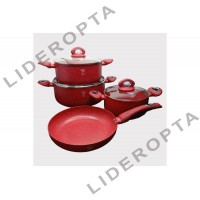 Набор кастрюль Top Kitchen TK00094 (Красный, черный)